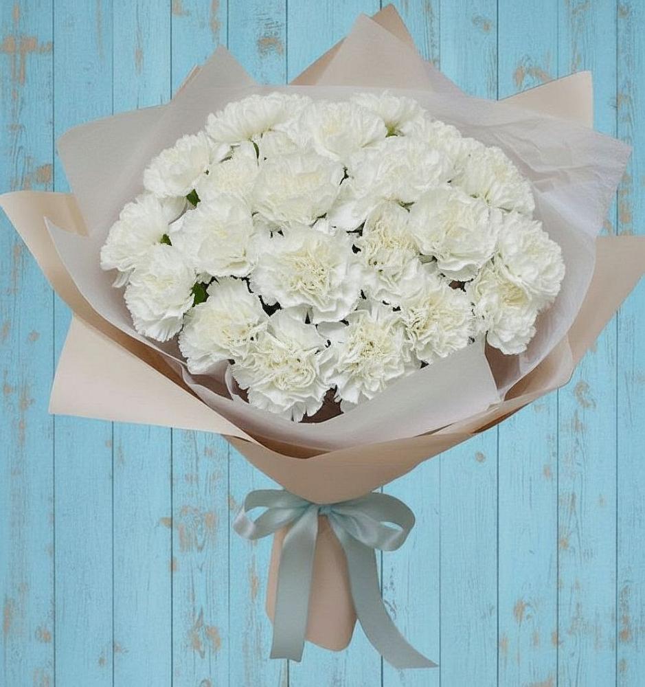 Букет цветов из: Гвоздики в Смышляевка