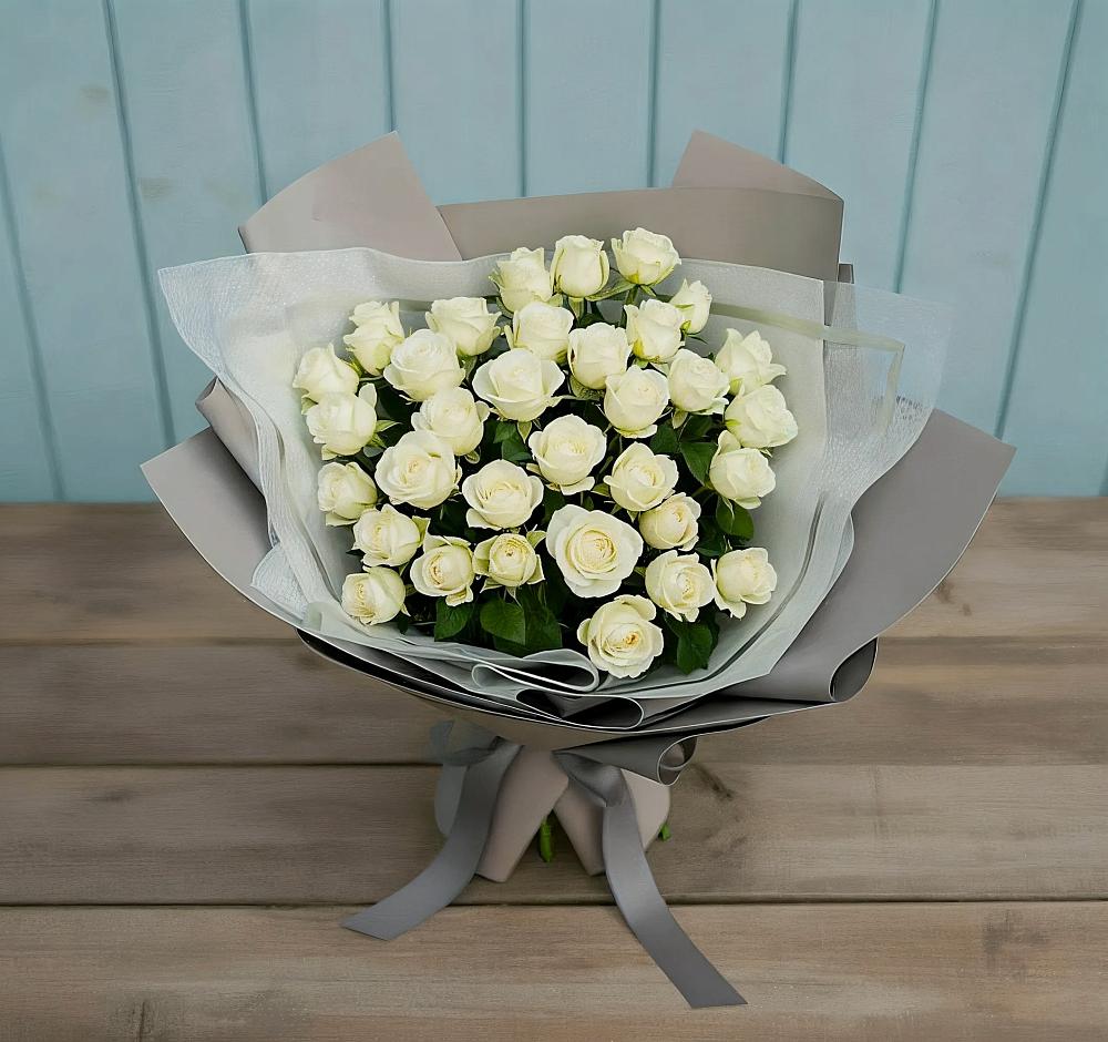 Букет Белоснежная нежность в Смышляевка