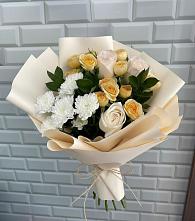 Букет цветов из:  Розы и Хризантемы #REPLACE_PRED# Смышляевка