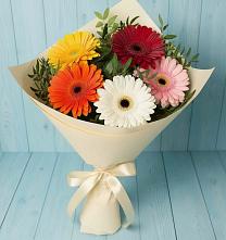 Букет цветов из:  Герберы в Смышляевка