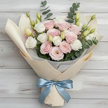 Букет цветов из:  Лизиантусы в Смышляевка