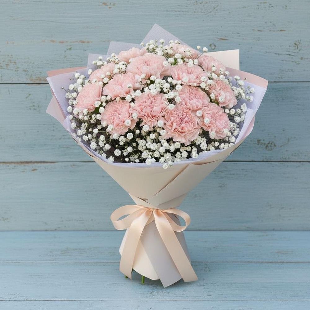 Букет цветов из: Гвоздики в Смышляевка