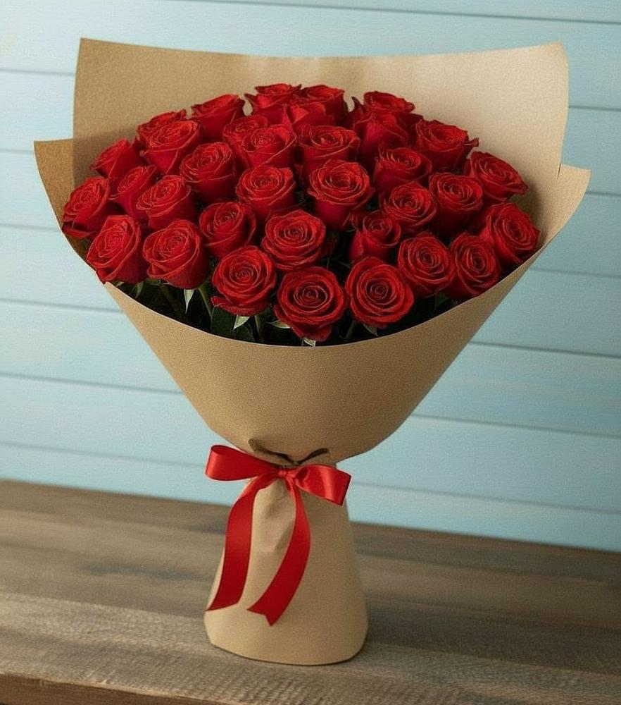 Букет Красные розы Милано в Смышляевка