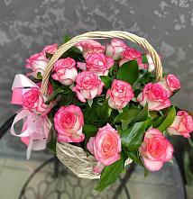 Цветочная композиция из Розы в корзине #REPLACE_PRED# Смышляевка