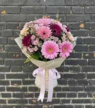 Букет цветов из:  Герберы и Хризантемы #REPLACE_PRED# Смышляевка