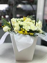 Цветочная композиция из Розы  в Смышляевка