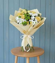 Букет цветов из:  Хризантемы и Розы #REPLACE_PRED# Смышляевка