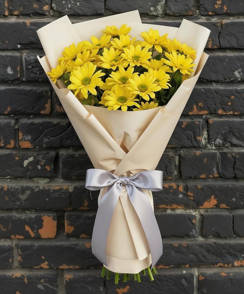 Букет цветов из: Хризантемы в Смышляевка