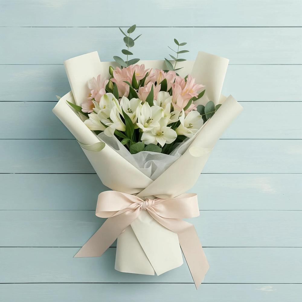 Букет цветов из: Альстромерии в Смышляевка