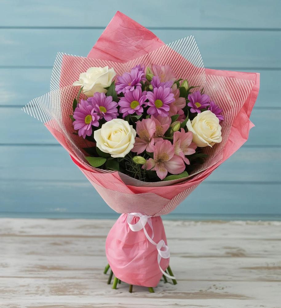 Букет цветов из: Герберы в Смышляевка