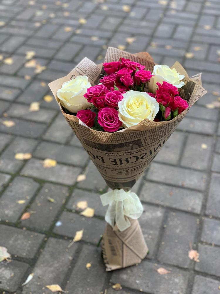 Букет цветов из: Розы в Смышляевка