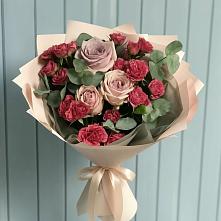 Букет цветов из:  Гвоздики и Розы #REPLACE_PRED# Смышляевка