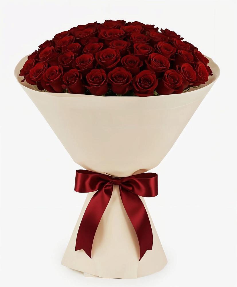 Букет 101 Бордовая роза Блэк Бакарра в Смышляевка