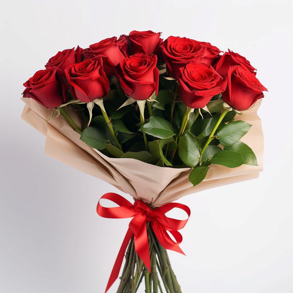 Букет 11 Красных роз Эдлесс Лав в Смышляевка