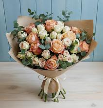 Букет цветов из:  Альстромерии и Розы #REPLACE_PRED# Смышляевка