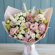 Букет цветов из:  Альстромерии и Розы #REPLACE_PRED# Смышляевка
