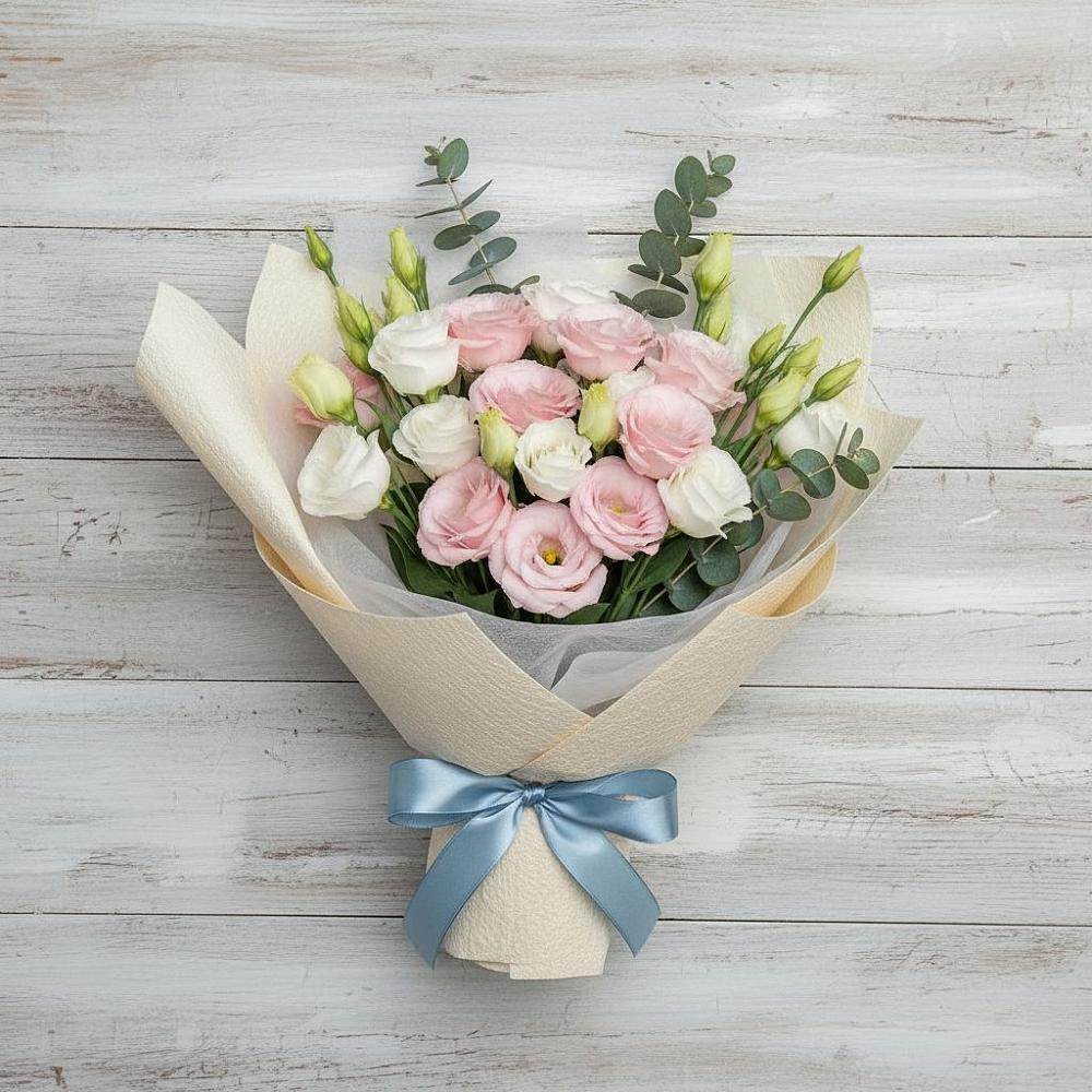 Букет цветов из: Лизиантусы в Смышляевка